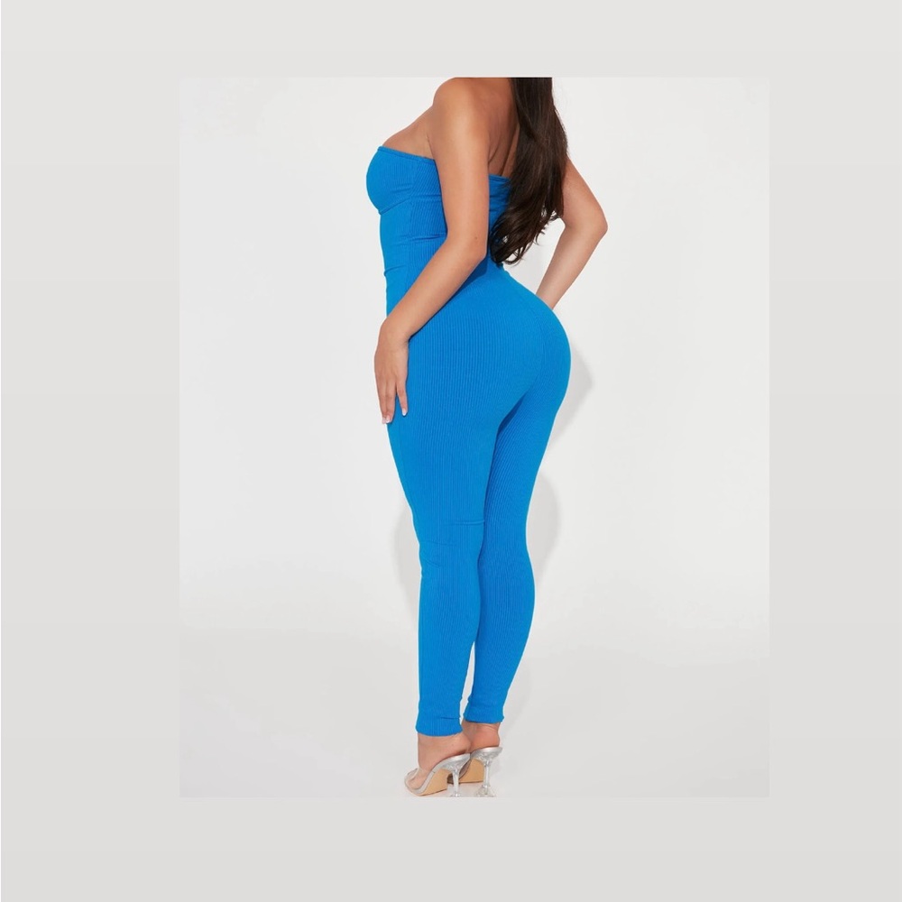 Blue jumpsuit